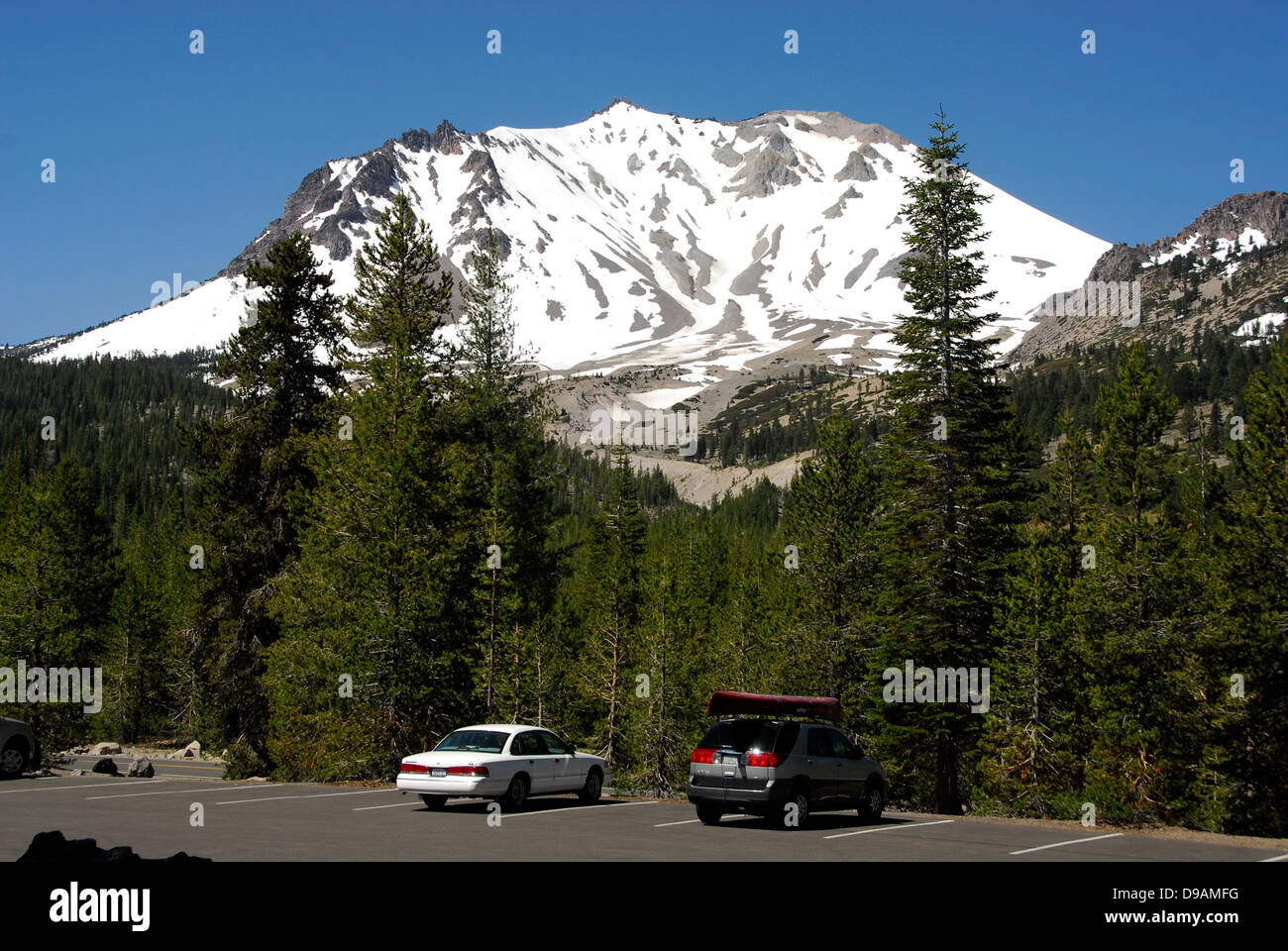 Lassen Peak Vulkan in Lassen Volcanic Nationalpark, Northern California Stockfoto