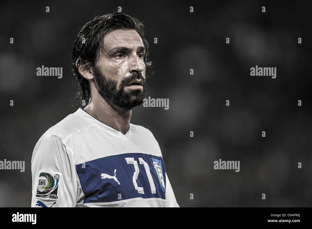 Rio De Janeiro, Brasilien. 16. Juni 2013. Andrea Pirlo (ITA), 16. Juni 2013 - Fußball / Fußball: FIFA Confederations Cup Brasilien 2013 Gruppe A match zwischen Mexiko 1-2 Italien im Estadio Do Maracana in Rio De Janeiro, Brasilien. (Foto: Maurizio Borsari/AFLO/Alamy Live-Nachrichten) Stockfoto