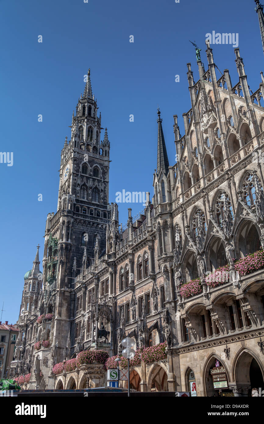 Deutschland, Bayern, München, Blick auf Rathaus Stockfoto