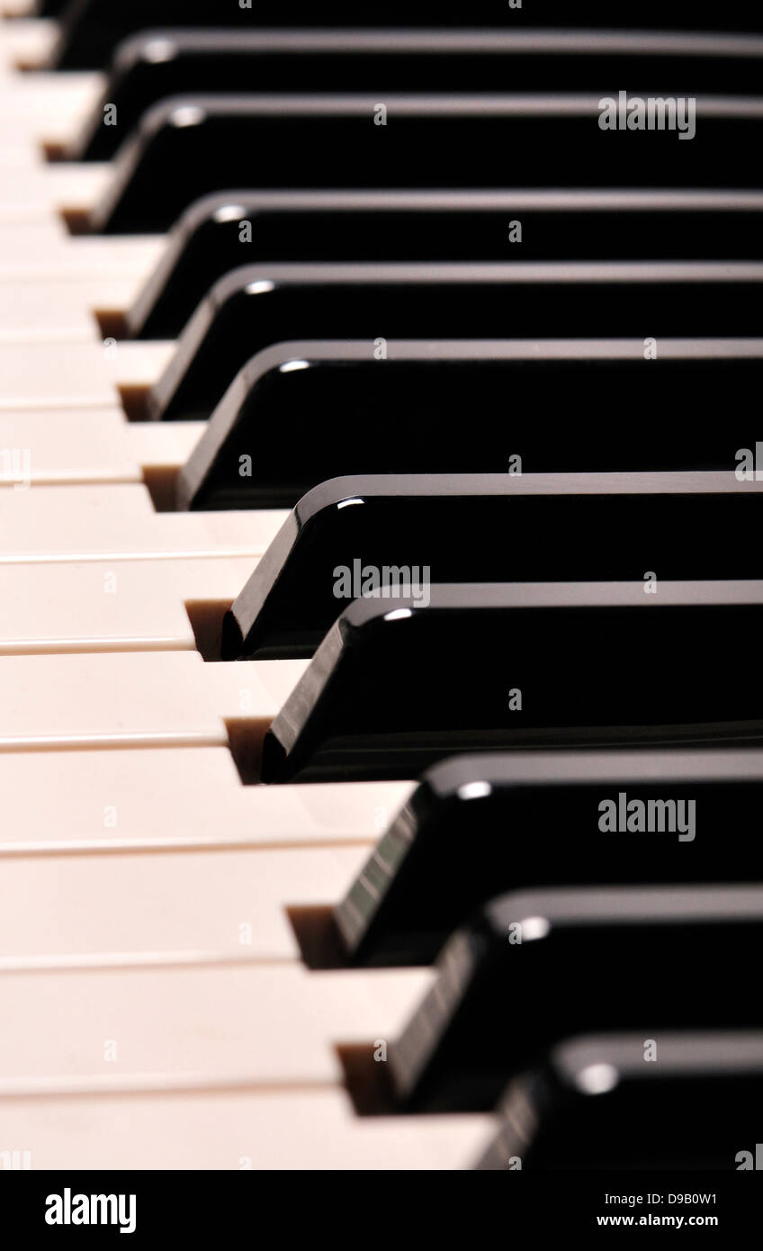 Tastatur für ein e-piano Stockfoto