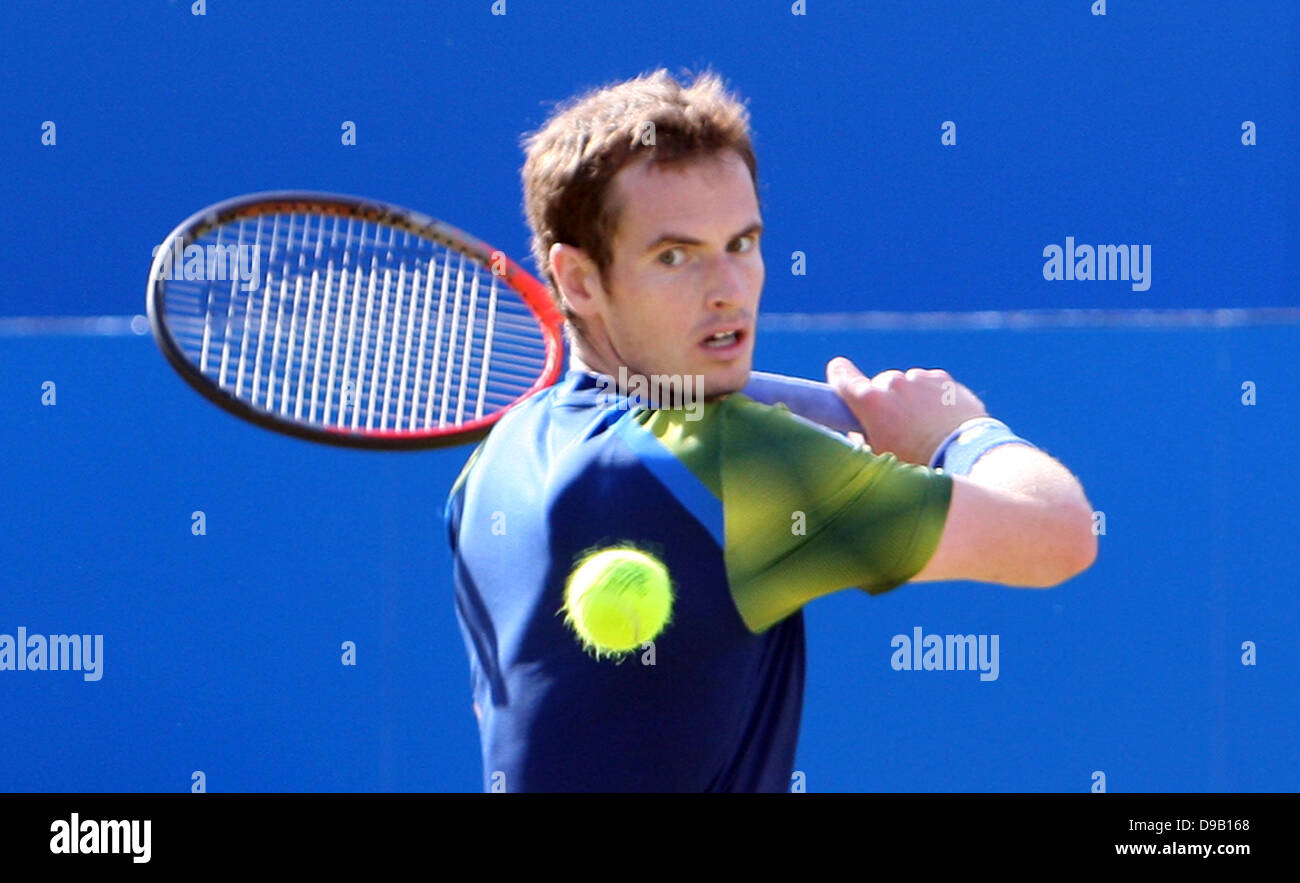 London, UK. 16. Juni 2013. Andy Murray bei den Aegon Championships Finale von der Queen's-Club in West Kensington. Stockfoto