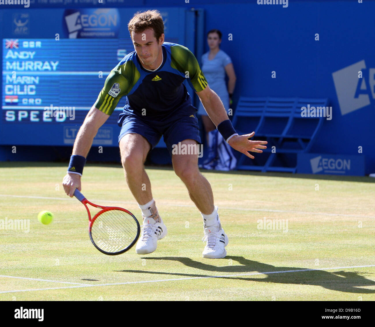 London, UK. 16. Juni 2013. Andy Murray bei den Aegon Championships Finale von der Queen's-Club in West Kensington. Stockfoto