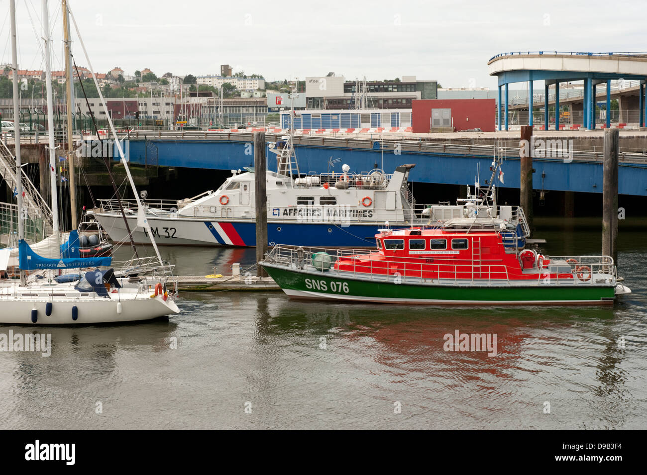 Meeresfischerei Schutz Schiff Boulogne-sur-Mer Frankreich Europa Stockfoto