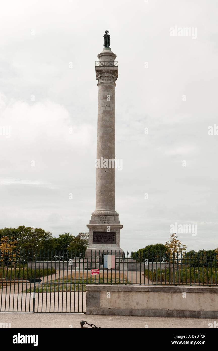 Napoleon Bonaparte Denkmal Boulogne-sur-Mer Frankreich Europa Stockfoto