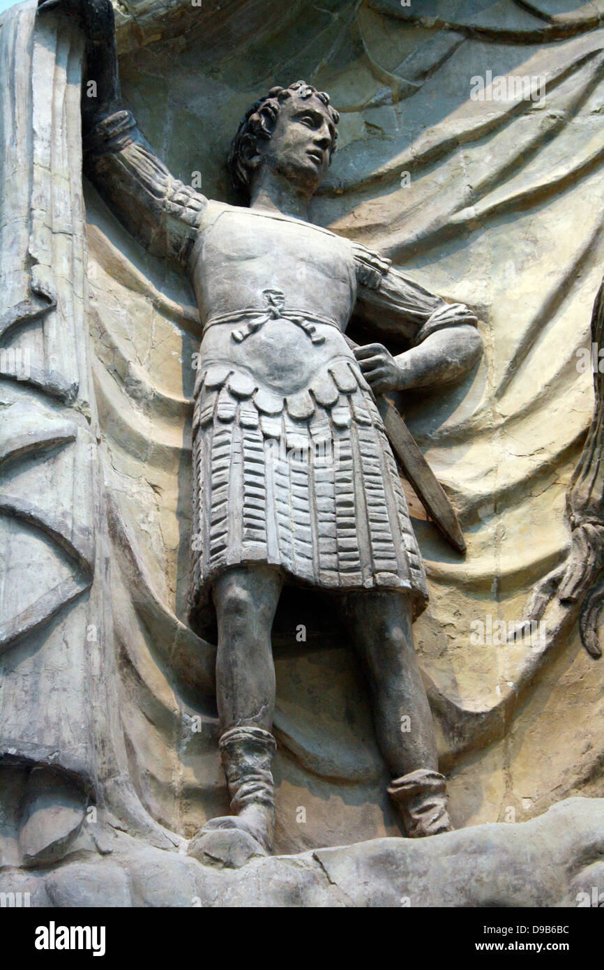Leonardo De Marchioni Malaspinis. Denkmal gemacht ca 1430-1435 in Stuck, Marmor, istrischen Stein. Spinetta Malaspina war ein militärischer Befehlshaber, 1407 starb. Seine Erben dieses Denkmal in der Kirche, die pinetta in Verona gegründet. Stockfoto
