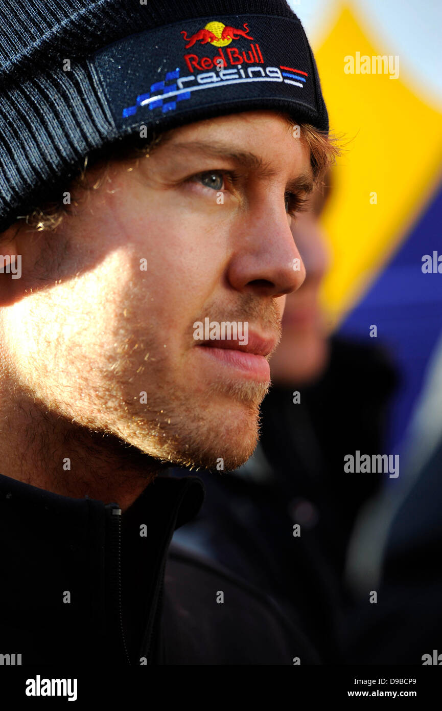 Sebastian Vettel Formel1 Wintertest auf dem Circuito de Jerez Jerez De La Frontera, Spanien - 09.02.12 *** Stockfoto