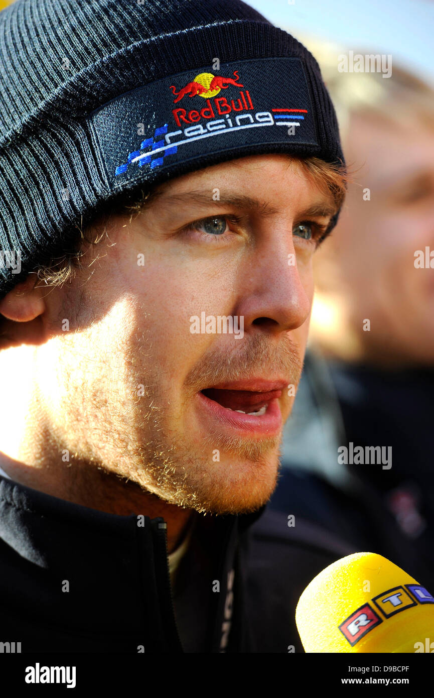 Sebastian Vettel Formel1 Wintertest auf dem Circuito de Jerez Jerez De La Frontera, Spanien - 09.02.12 *** Stockfoto