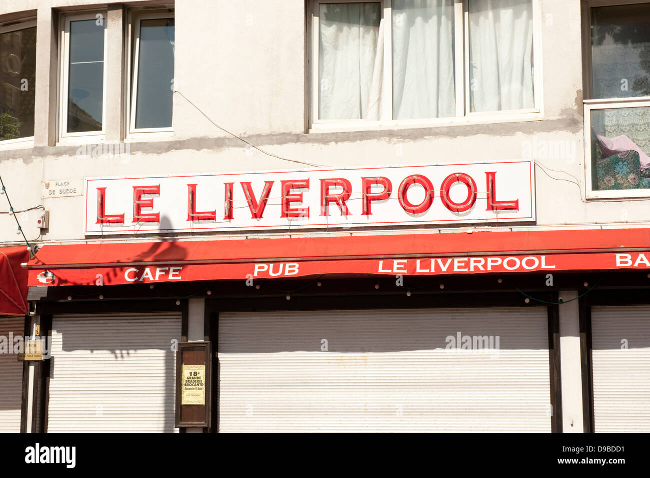 Le Liverpool Pub Calais Frankreich Europa Stockfoto