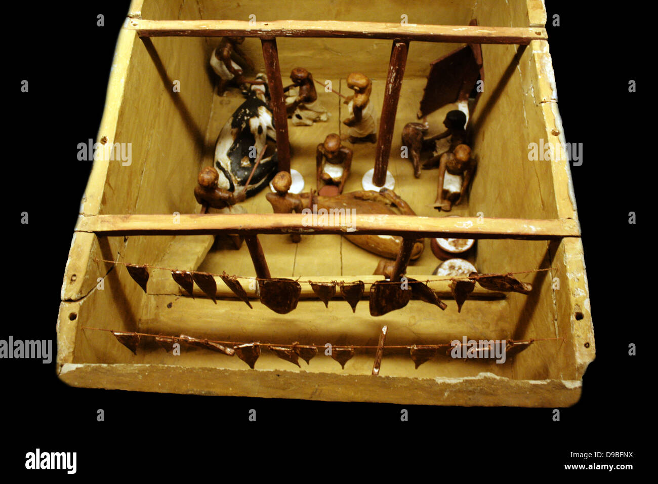 Getreidespeicher, Dynastie 11, 2009-1998 v. Chr. Stockfoto
