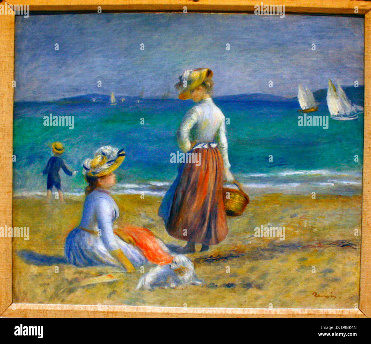 Pierre-Auguste Renior, französische 1841-1919.  Figuren am Strand. Stockfoto