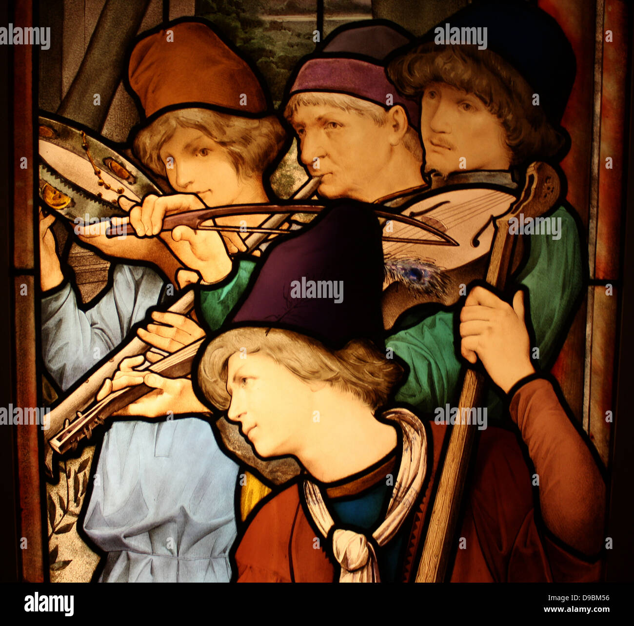 Apartment Fenster. La Danse des Fiancailles (das Einrücken Ball). Von Eugene Oudinot (1827-1889) Französisch (Passy), datiert 1885 ausgeführt. Der Spender war die Witwe von Isaac Bell, ein prominenter New Yorker, in der zweiten Hälfte des letzten Jahrhunderts. Stockfoto