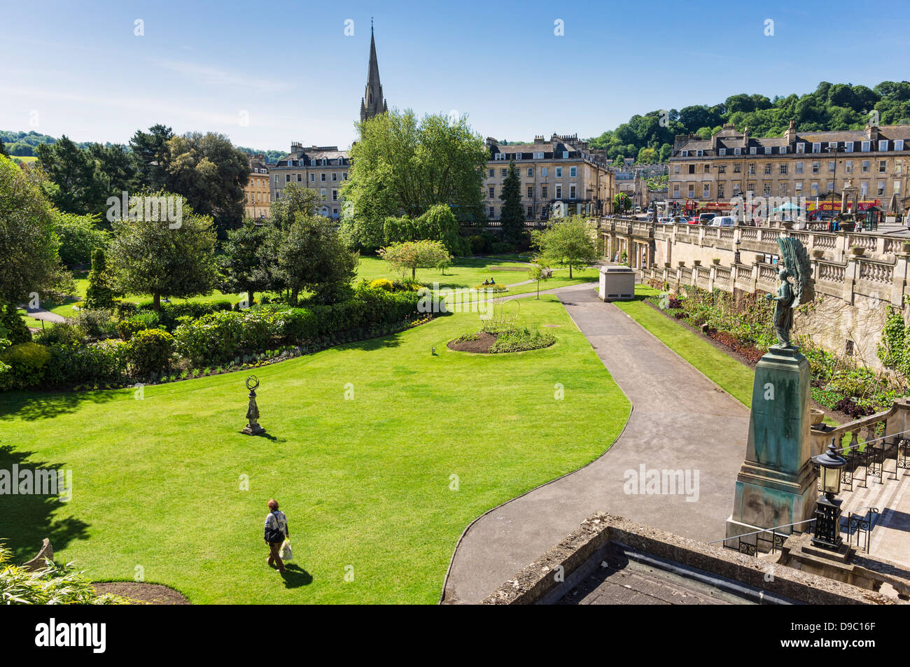 Parade Gardens, Bath, Somerset, England, Vereinigtes Königreich Stockfoto