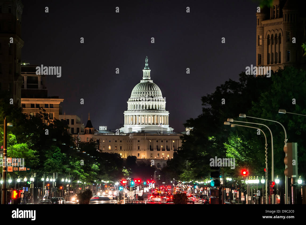Pennsylvania Avenue, das Kapitol, Washington DC, USA Stockfoto