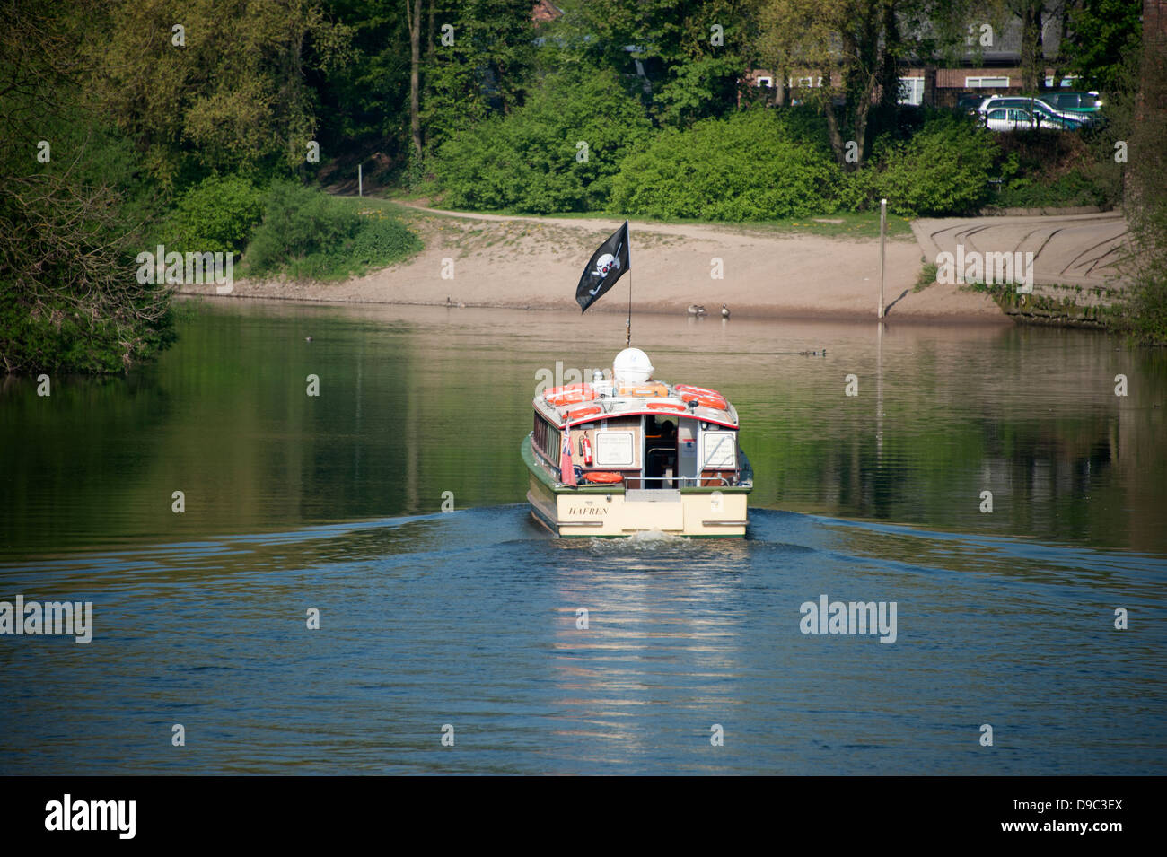 Sommer-Flusskreuzfahrt Kreuzfahrt Boot England Stockfoto