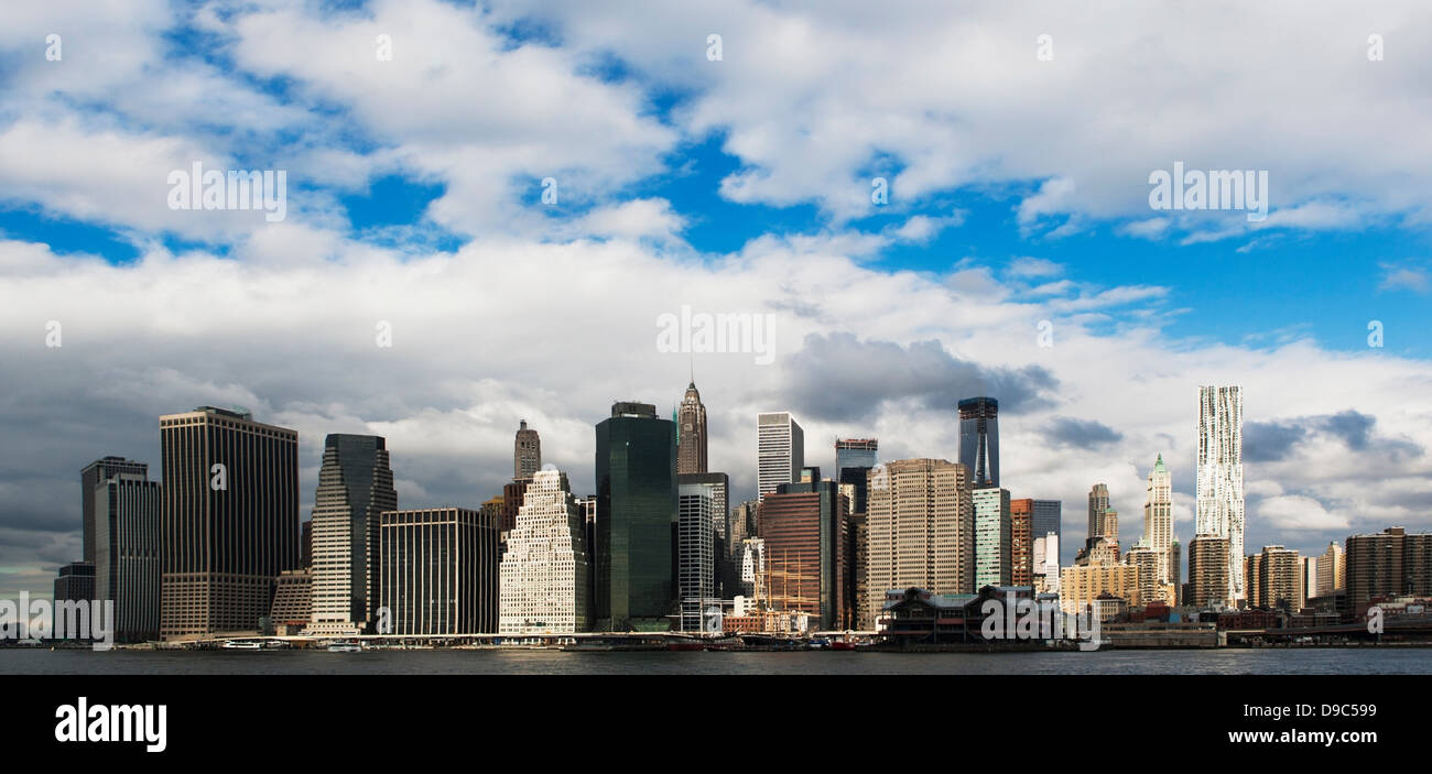 Panoramablick über die Skyline von Manhattan, New York City, USA Stockfoto