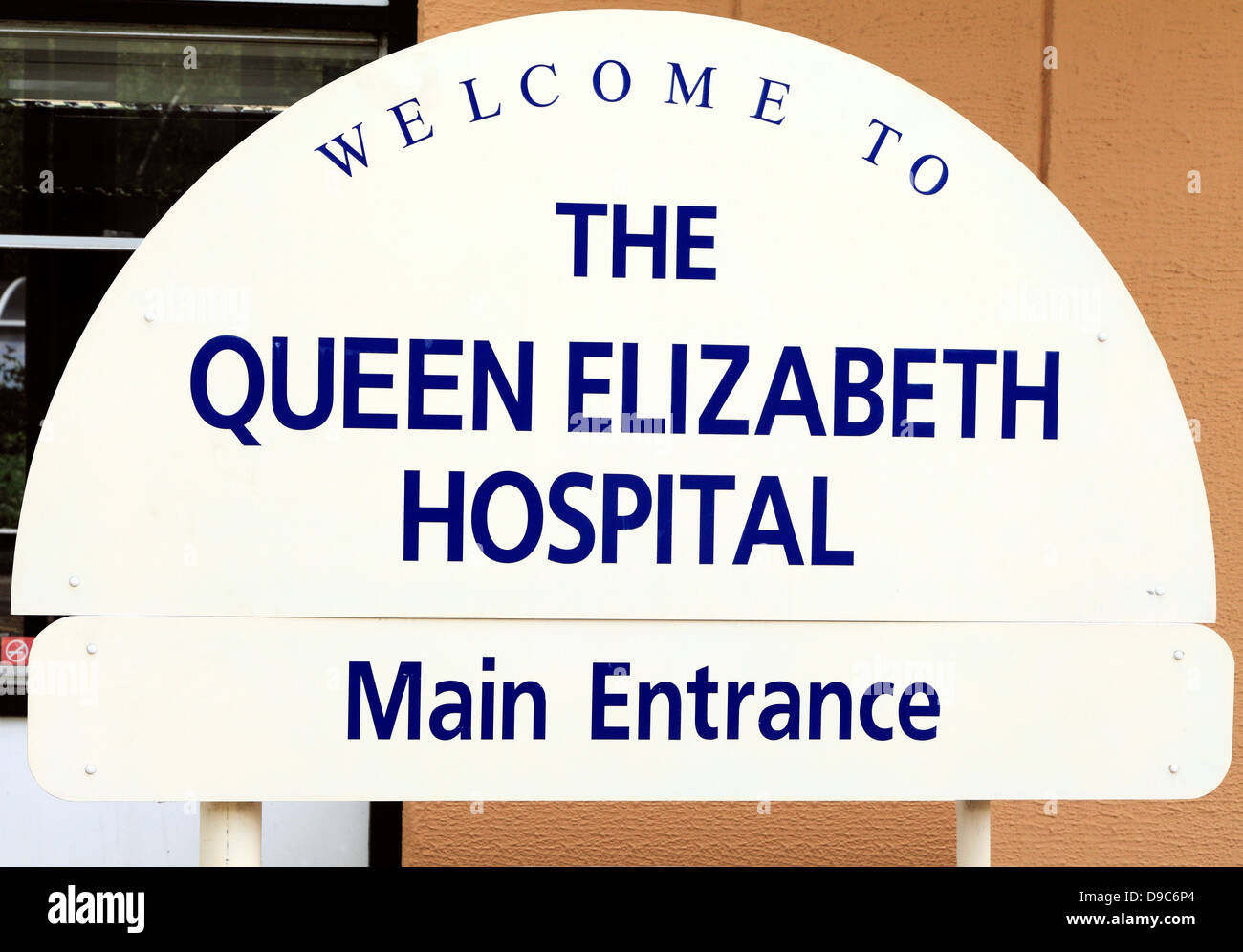 Kings Lynn, Norfolk, Queen Elizabeth Hospital NHS, Haupteingang, England, UK, Englisch Krankenhäuser Stockfoto