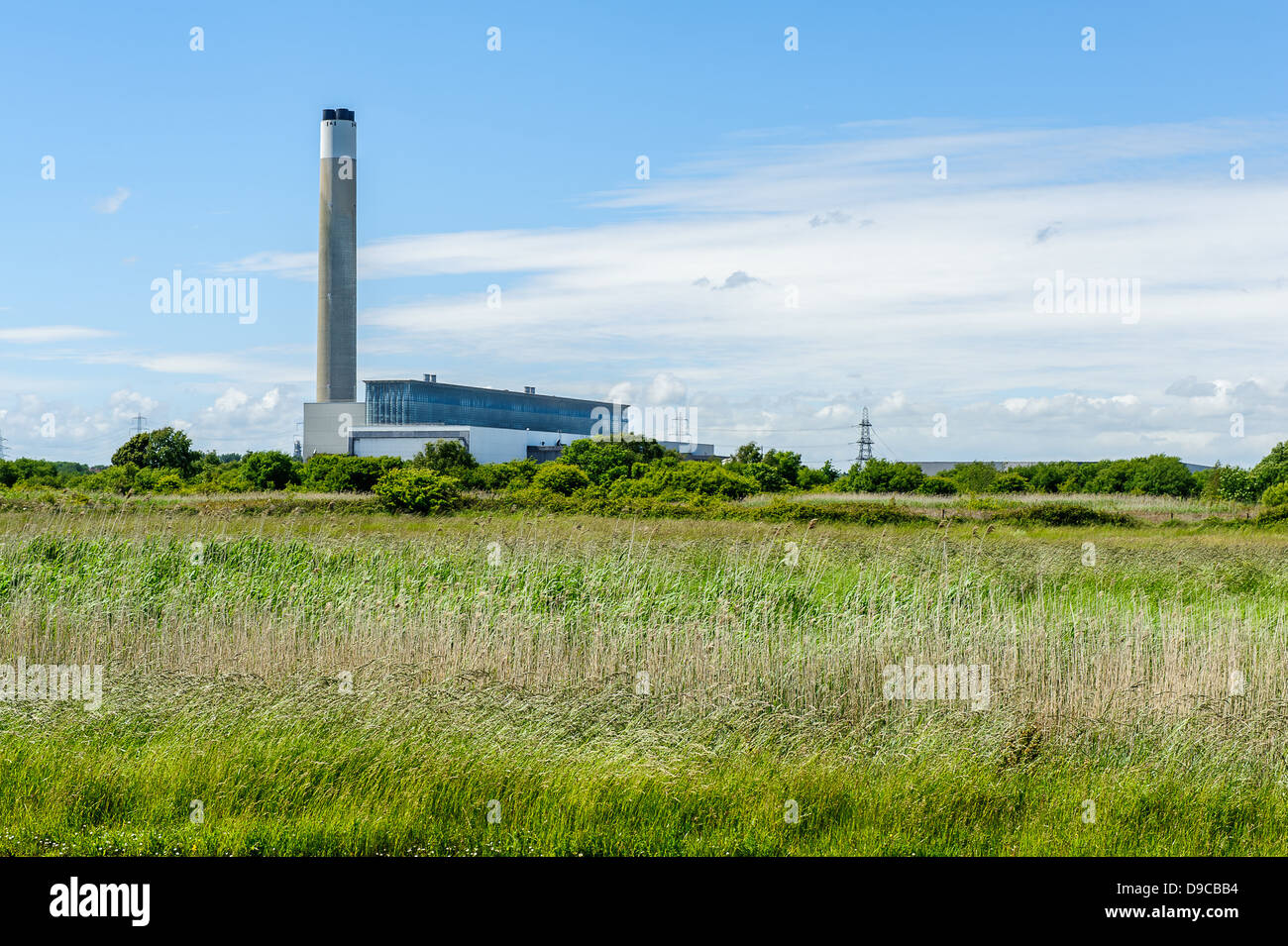 Fawley Kraftwerk Calshot, Hampshire Stockfoto