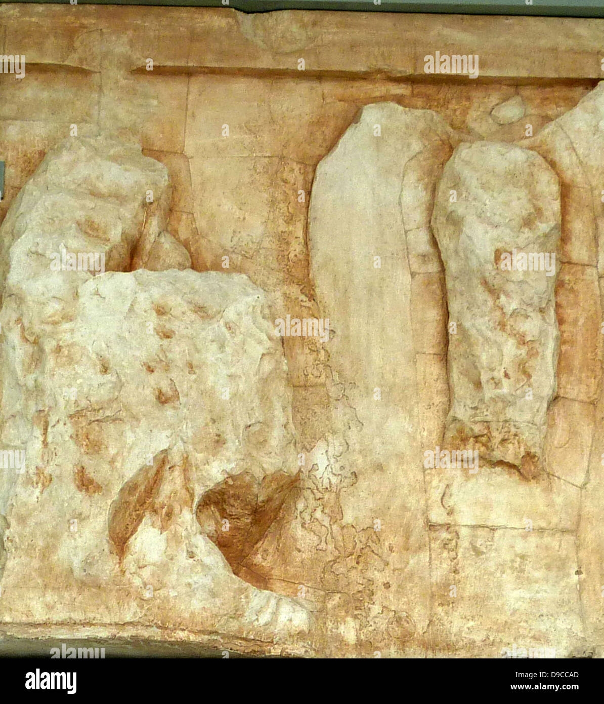 Zeus und Iris, auf die Parthenon-Friese, Athen dargestellt. 439-433 V. CHR. Stockfoto