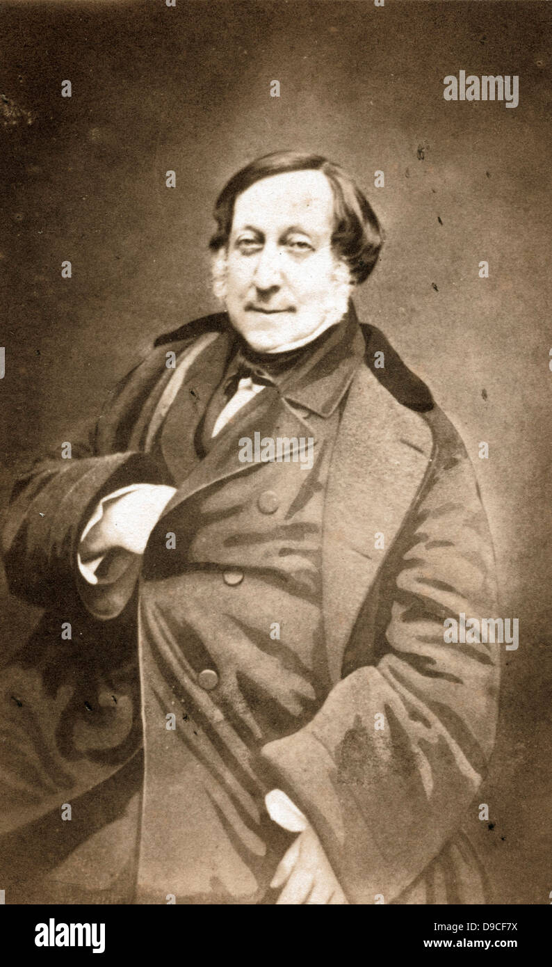 Gioachino Rossini, 1856 von Nadar Stockfoto