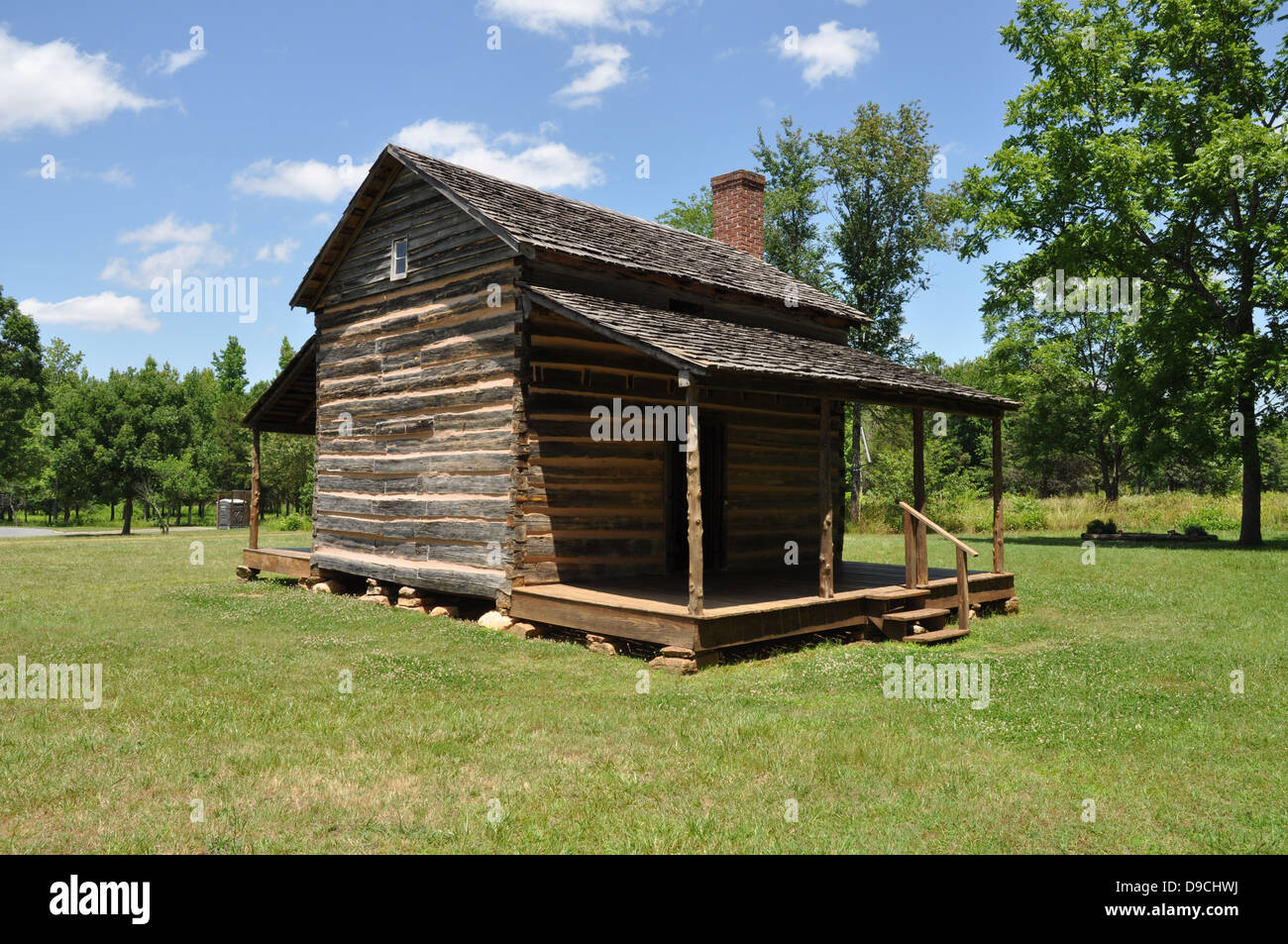 Das Robert Scruggs House befindet sich am Cowpens National Battlefield. Stockfoto