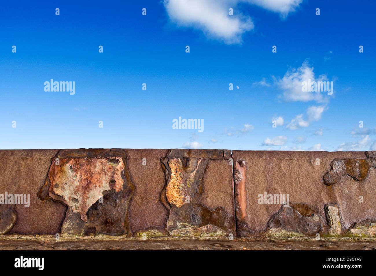 Alten Kaimauer Stockfoto