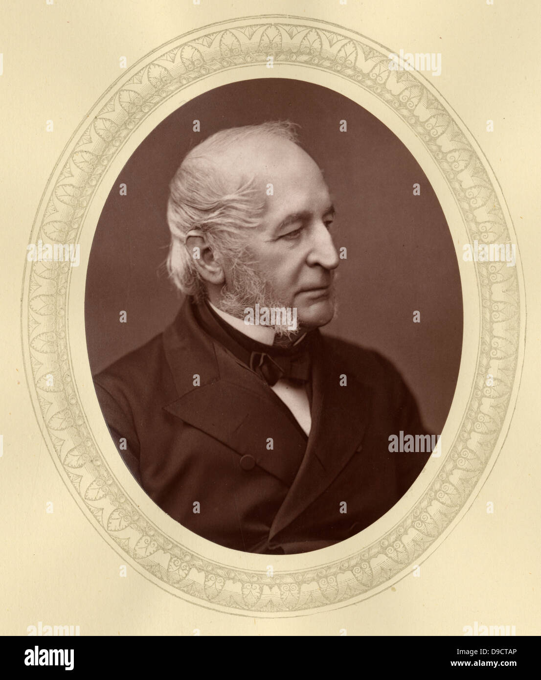 Spencer Horatio Walpole (1808-1898), englischer Rechtsanwalt und Whig und liberale Politiker. Er diente als Innenminister dreimal in der Lord Derbys Verwaltungen, 1822, 1858-1959 und 1866. Gravur. Stockfoto