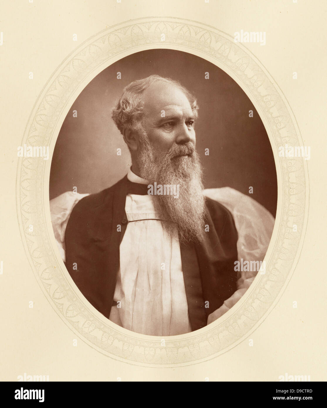 John Charles Ryle (1816-1900) c 1880, Englisch Kirchenmann und Unterstützer der evangelischen Schule. Er war der erste Bischof des neu gegründeten Anglikanischen Siehe von Liverpool. Stockfoto