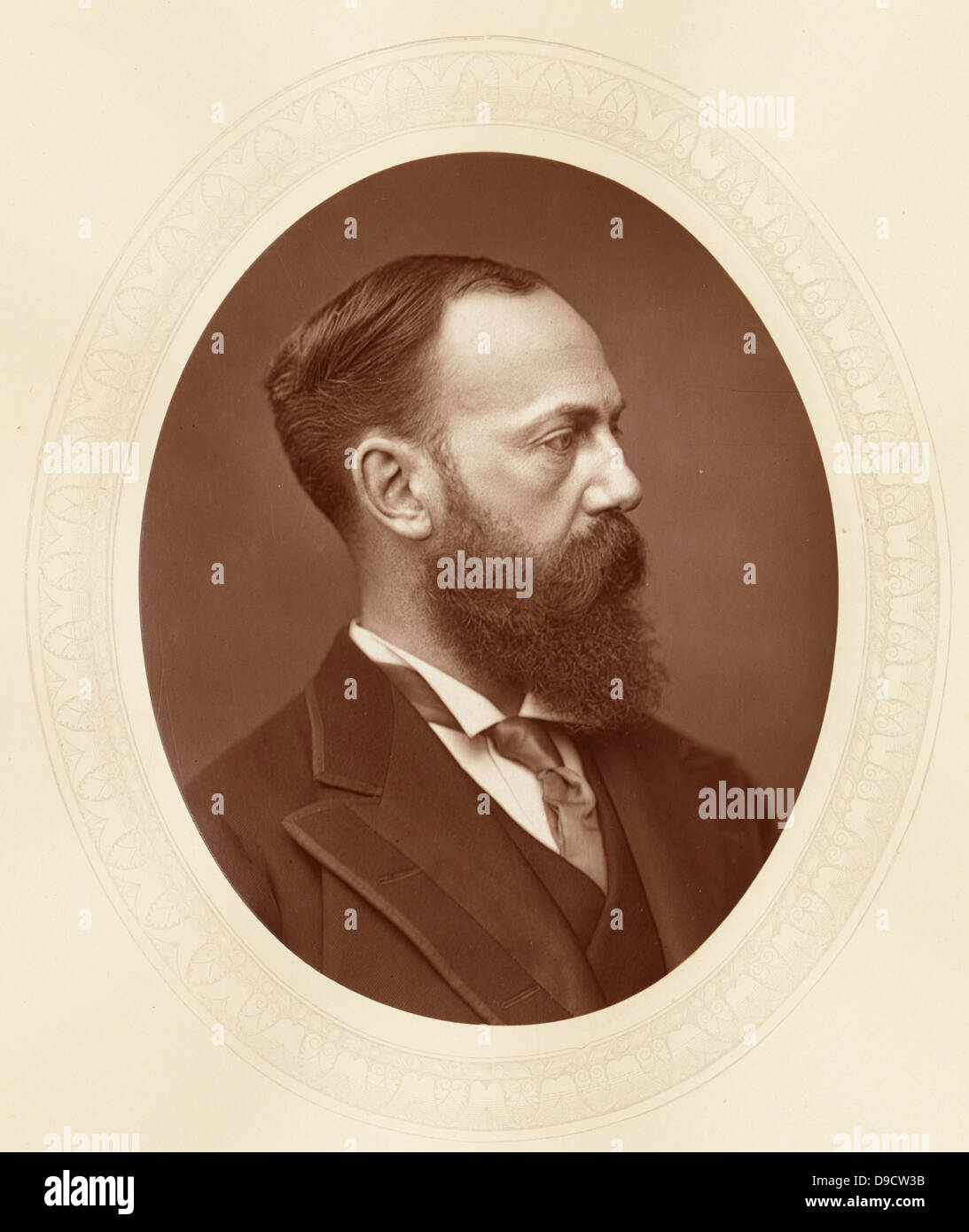Charles Wentworth Dilke (1843-1911) c 1880, Englisch Liberalen und Radikalen Politiker. Mitglied des Parlaments für Chelsea 1868-1885. Seine vielversprechende Karriere wurde 1885 durch eine notorische Scheidung Fall ruiniert. Stockfoto