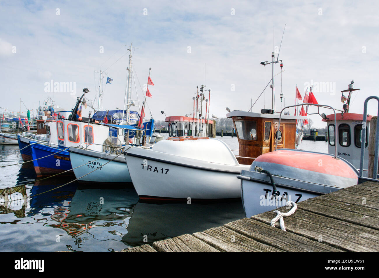 Fischerboote im Hafen Stockfoto