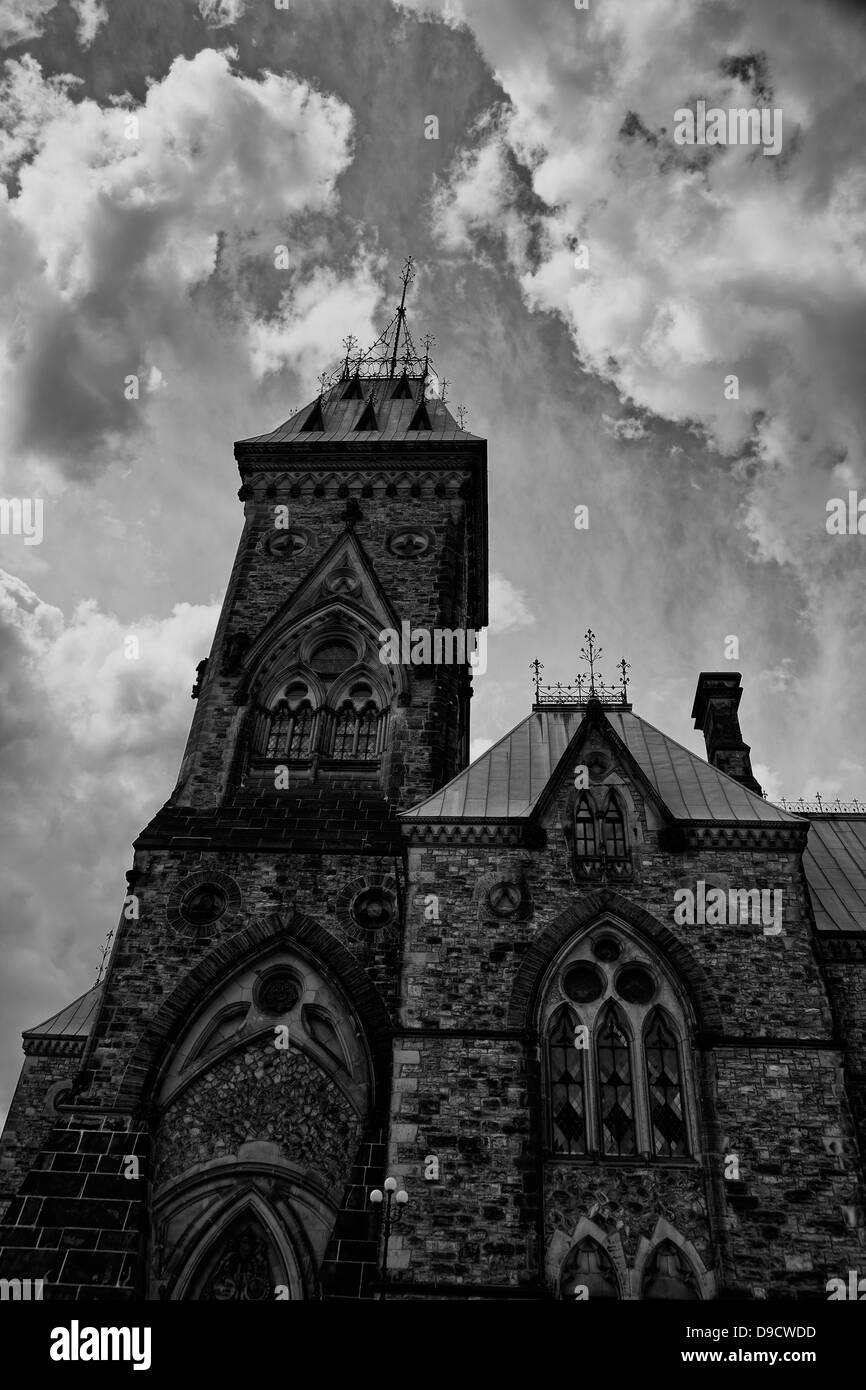 Ostblock aufbauend auf Parlament-Hügel-Ottawa Stockfoto