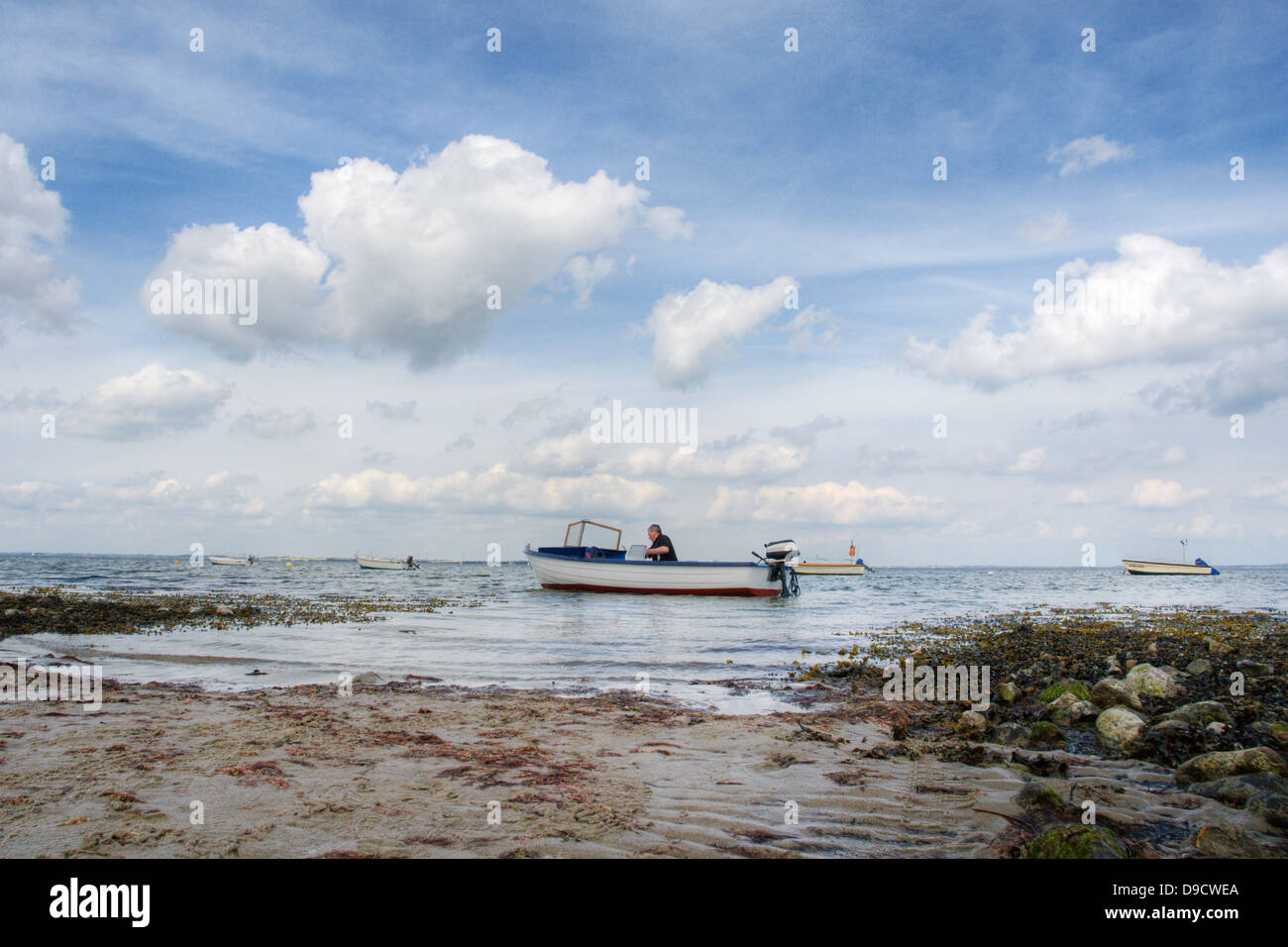 Motorboote auf der Ostsee Stockfoto