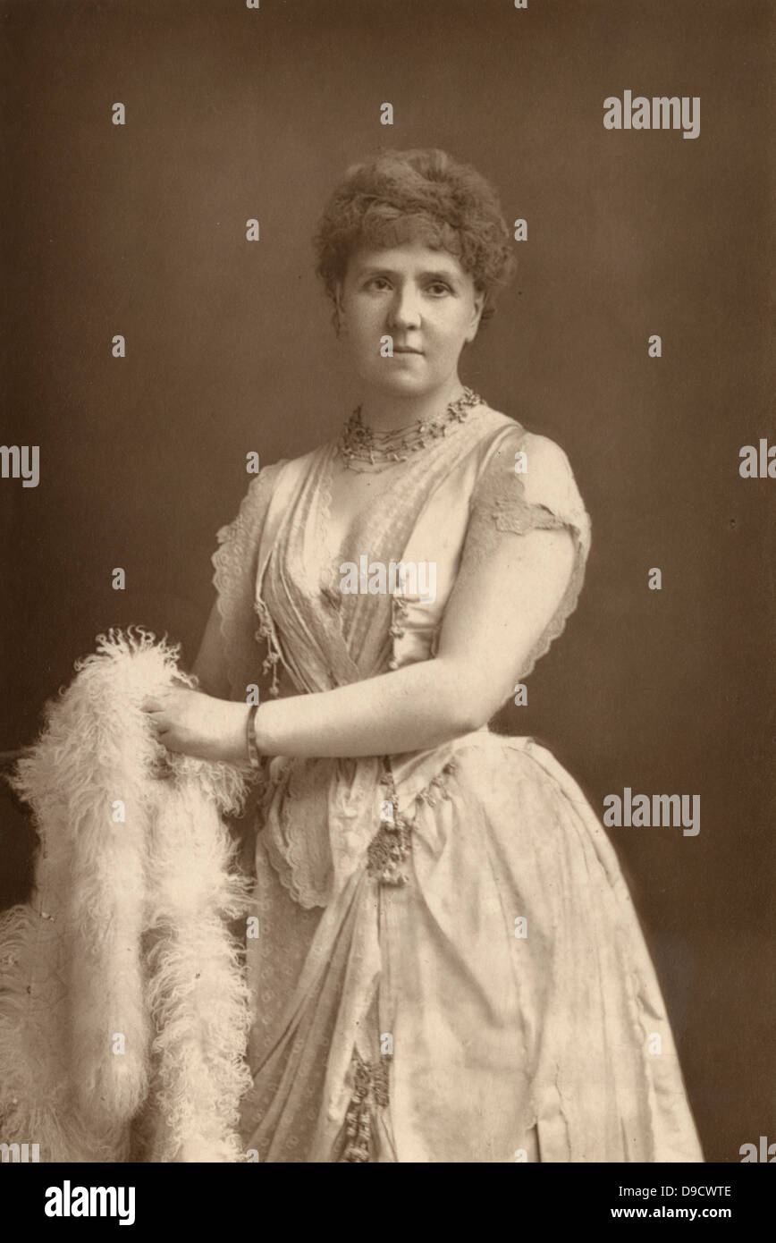 Anna Williams, bedeutende Englische oratora Sänger des letzten Quartals des 19. Jahrhunderts, dargestellt. c 1890. Am Ende des Jahrhunderts zog sie sich von der Plattform auf den Unterricht zu konzentrieren. Stockfoto