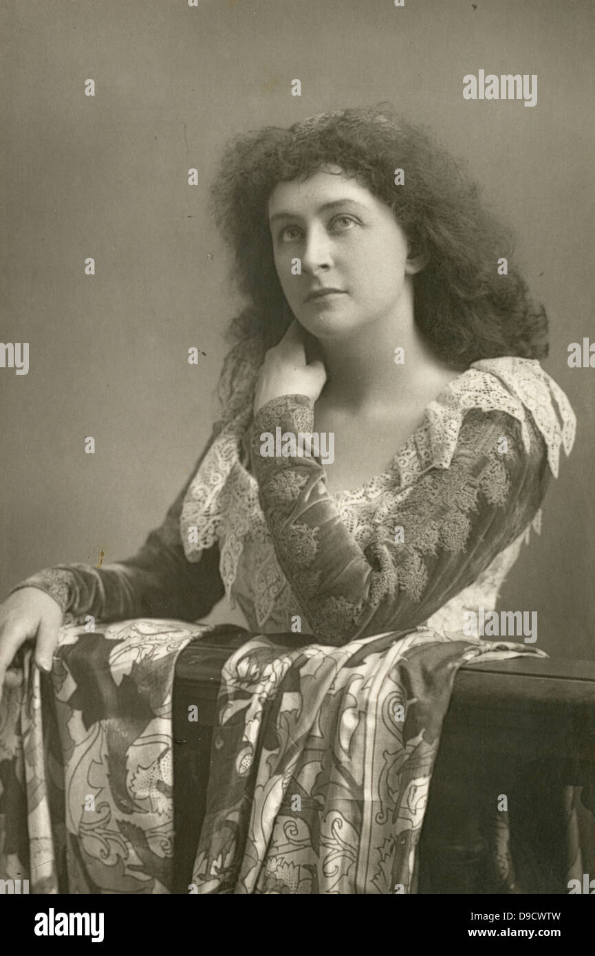 Emma Eames (1865-1952), US-amerikanische Sopranistin, hier in Ihrer Signatur Rolle als Juliette in Gounods "Romeo et Juliette", in dem Sie ihr Debüt in Paris im Jahr 1889 gemacht. Stockfoto