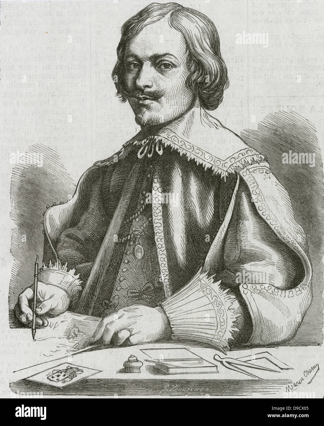 Jacques Callot (1593-1635) Französischer Grafiker und Zeichner. Seine bekannteste Serie von Drucke sind das Elend und Unglück des Krieges zeigt die Schrecken des Dreißigjährigen Krieges. Stockfoto