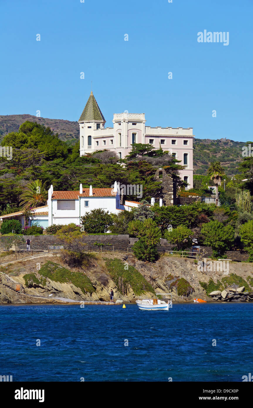 Villa am Meer in Cadaques, Costa Brava, Katalonien, Spanien Stockfoto