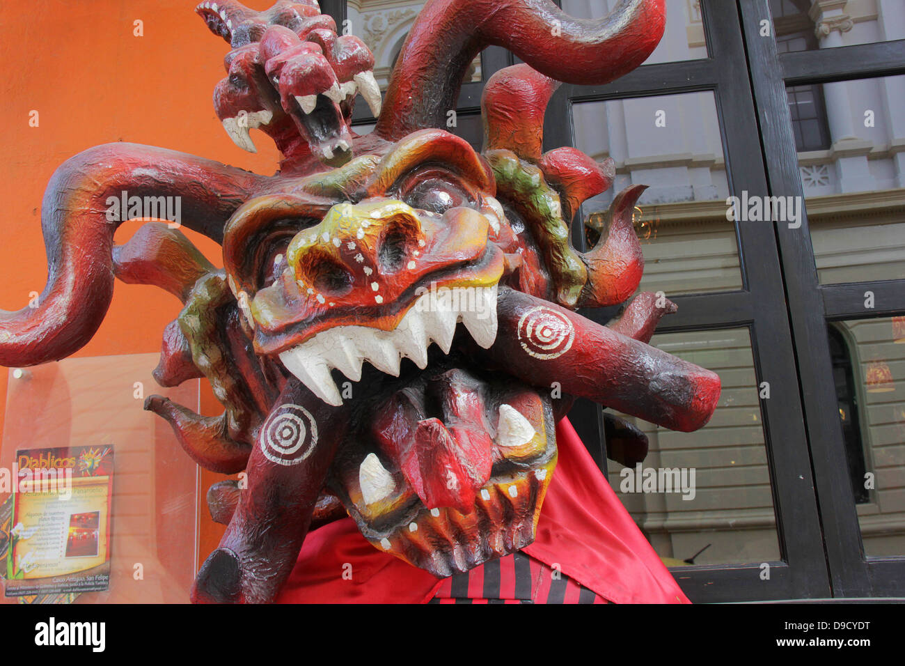 Traditionelle Teufel Maske auf religiösen Festen verwendet. Stockfoto