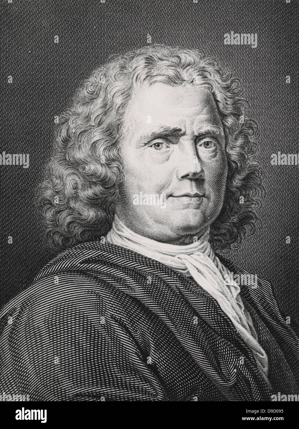 Hermann BOERHAAVE (1668-1738), deutscher Arzt, Botaniker und Humanist, der als Begründer der klinischen Lehre zu sein. Kupferstich von Faustino Anderloni (1766-1847). Stockfoto