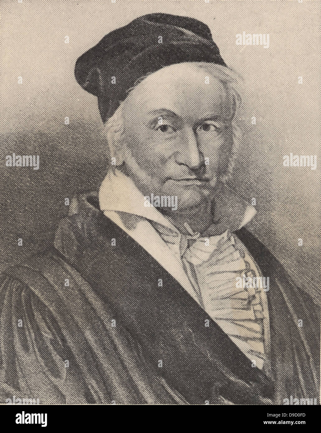 Johann Carl Friedrich Gauß (1777-1855) deutscher Mathematiker, Astronom und Physiker. Stockfoto