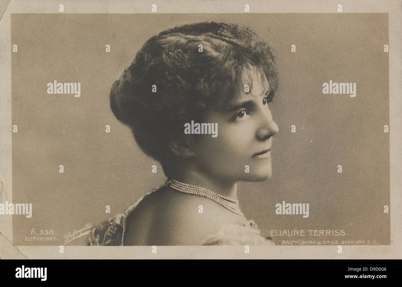 Ellaline Terris (1872 – 1971) geboren Mary Ellaline Lewin, englische Schauspielerin und Sängerin, die im edwardianischen Musikkomödien erschienen. Stockfoto