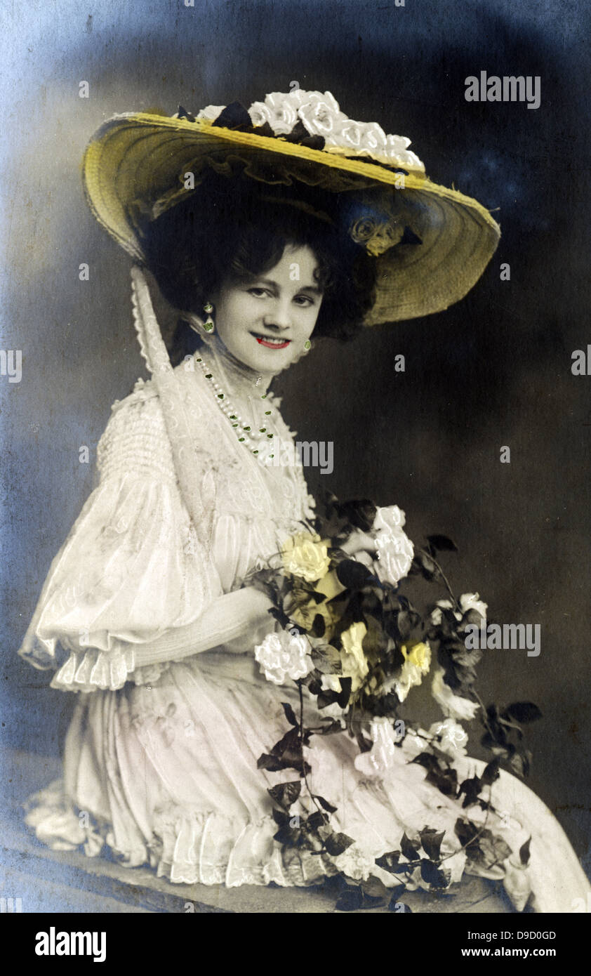 Gertrude Gertie Millar (1879-1952) englische Schauspielerin und Sängerin, die im Edwardianischen musikalischen Komödien erschienen. Eine der theGaiety Mädchen. Von der Bühne im Jahr 1918 zurückzog. Verheiratet 2. Earl Dudley im Jahre 1924. Stockfoto