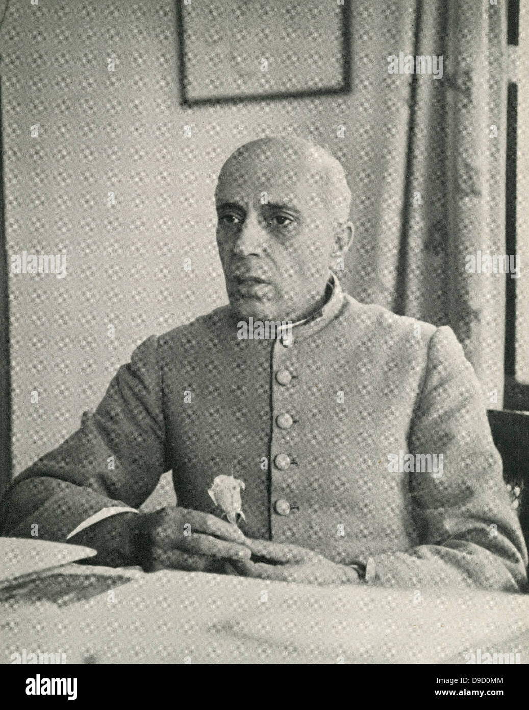 Jawaharlal Nehru (1889-1964), Indischer Rechtsanwalt, Politiker und Staatsmann: erster Ministerpräsident des unabhängigen Indien 1947-1964. Stockfoto