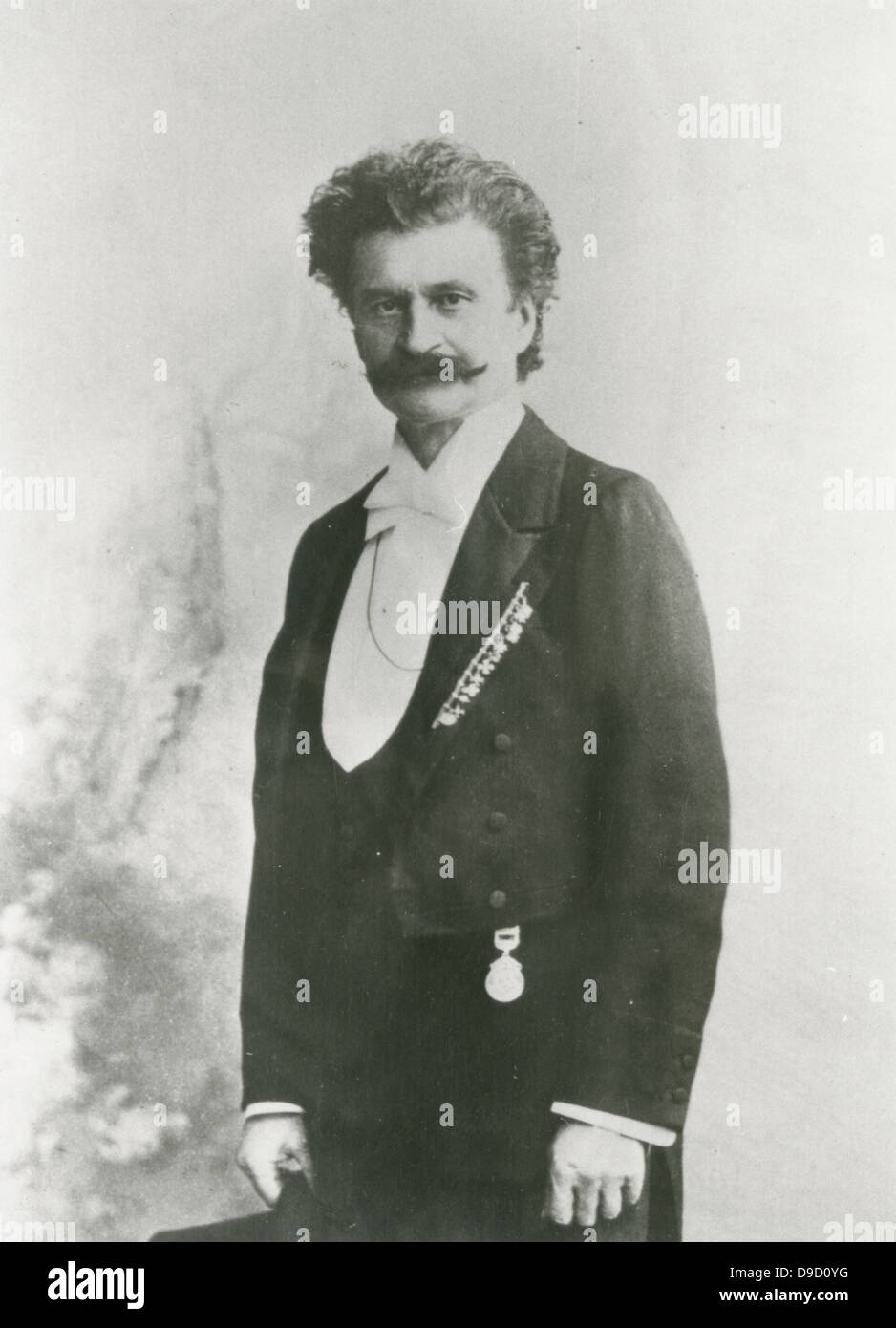 Johann Straus der jüngere (1825 – 1899) österreichische Dirigent, Violinist und Komponist von Unterhaltungsmusik. Stockfoto