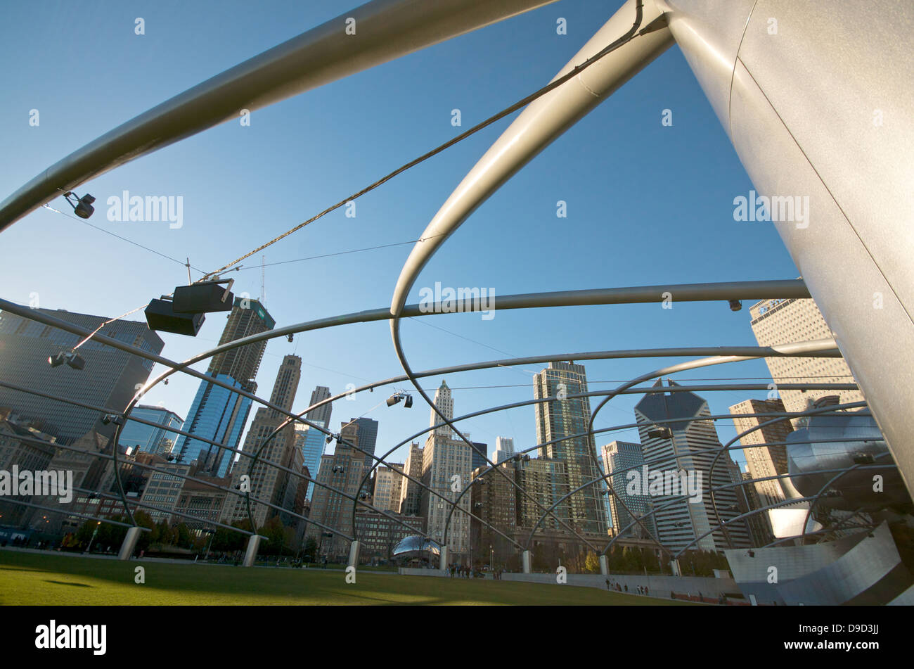 Millennium Park in der Innenstadt von Chicago Stockfoto