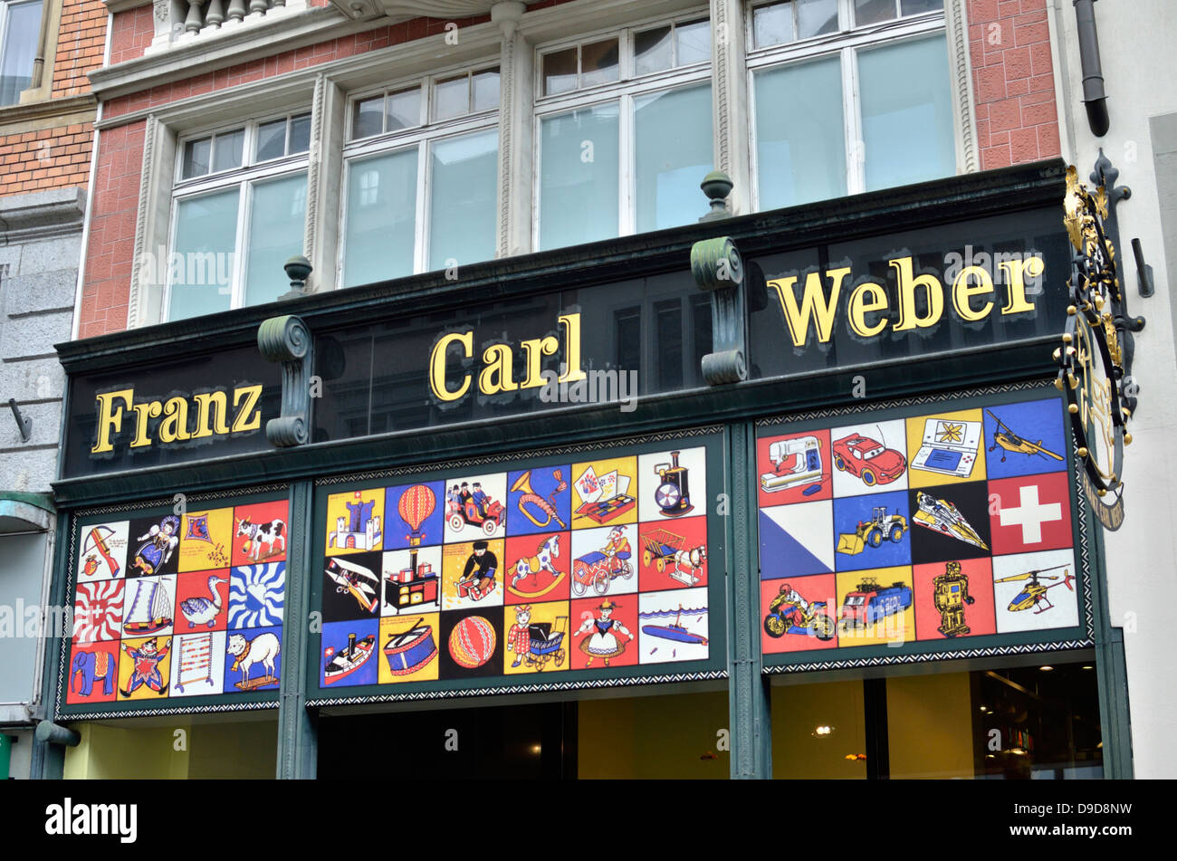 Franz Carl Weber-Spielzeug-Shop in Rennweg, Zürich, Schweiz Stockfotografie  - Alamy