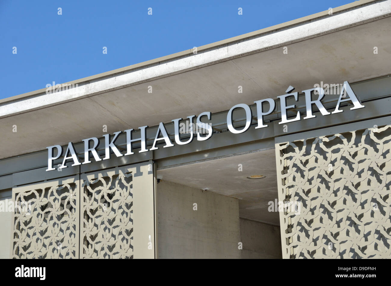 Parkhaus Oper, Zürich, Schweiz. Stockfoto