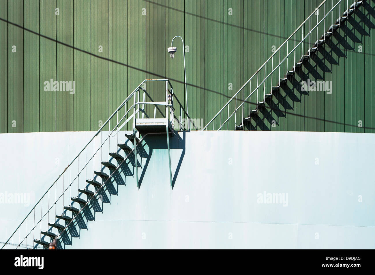 Metall Treppe und Industriestruktur Stockfoto