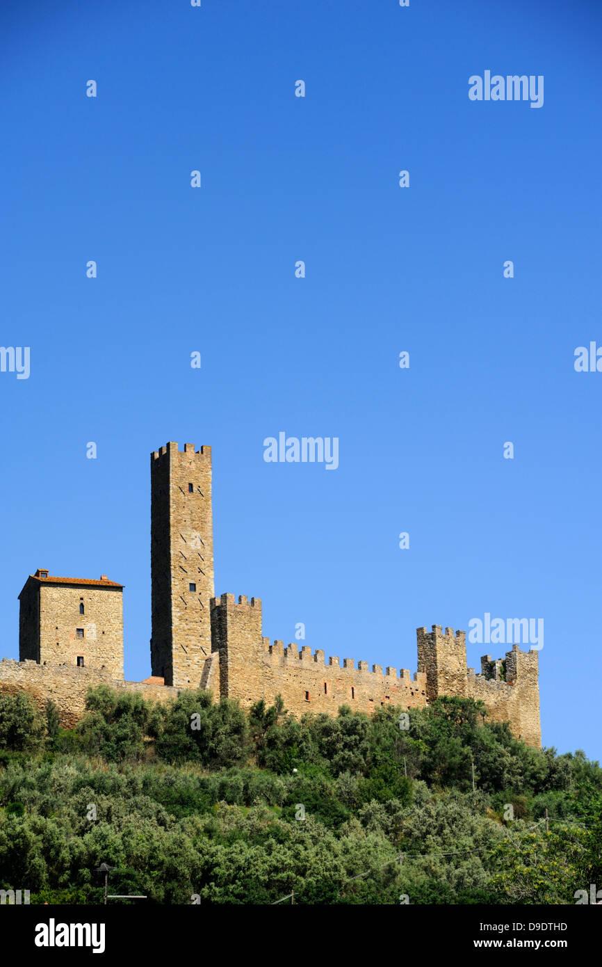 Italien, Toskana, Castiglion Fiorentino, Montecchio, mittelalterliche Burg Stockfoto