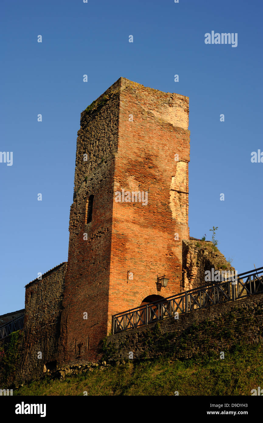 Italien, Umbrien, Città della Pieve, torre del vescovo, mittelalterlicher Turm Stockfoto