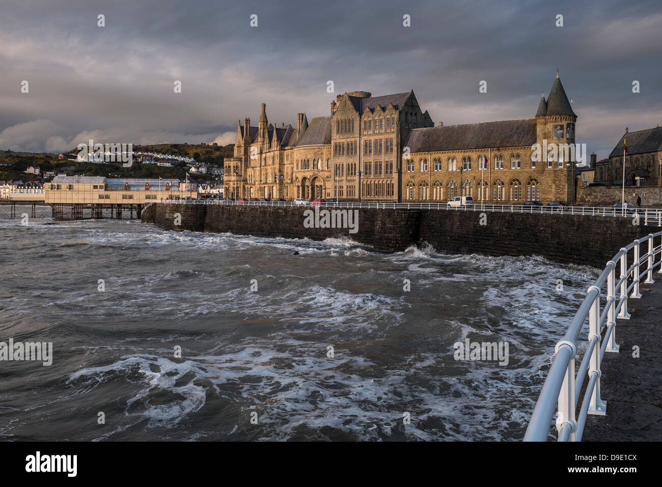 Old College, Aberystwyth Universität Wales UK Stockfoto