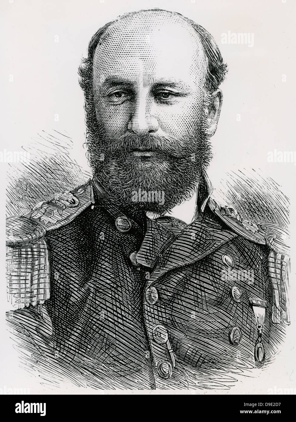 Britische Marine-Kommandant George Strong Nares (1831-1915) und Polarforscher. Stockfoto